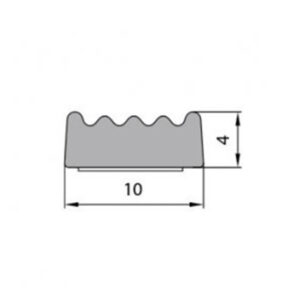 Glerjunarborði 10x4mm Sv 100m