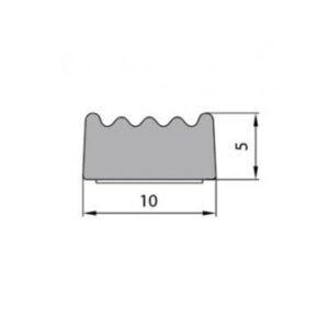 Glerjunarborði 10x5mm Sv 100m