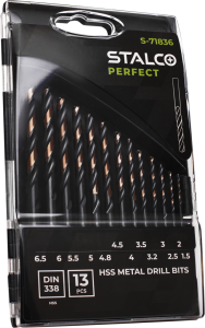 Járnbor HSS-G DIN338 Sett 1,5-6,5mm 13st