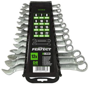 Fastir lyklar í setti 12 stk 6-22mm