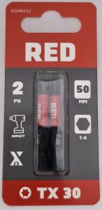 Skrúfbitar RED TX30-50mm 2stk í pk